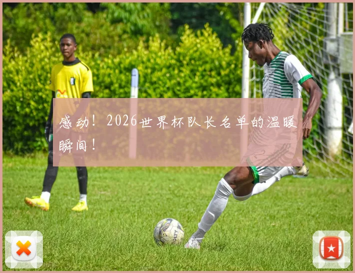 感动!2026世界杯队长名单的温暖瞬间!